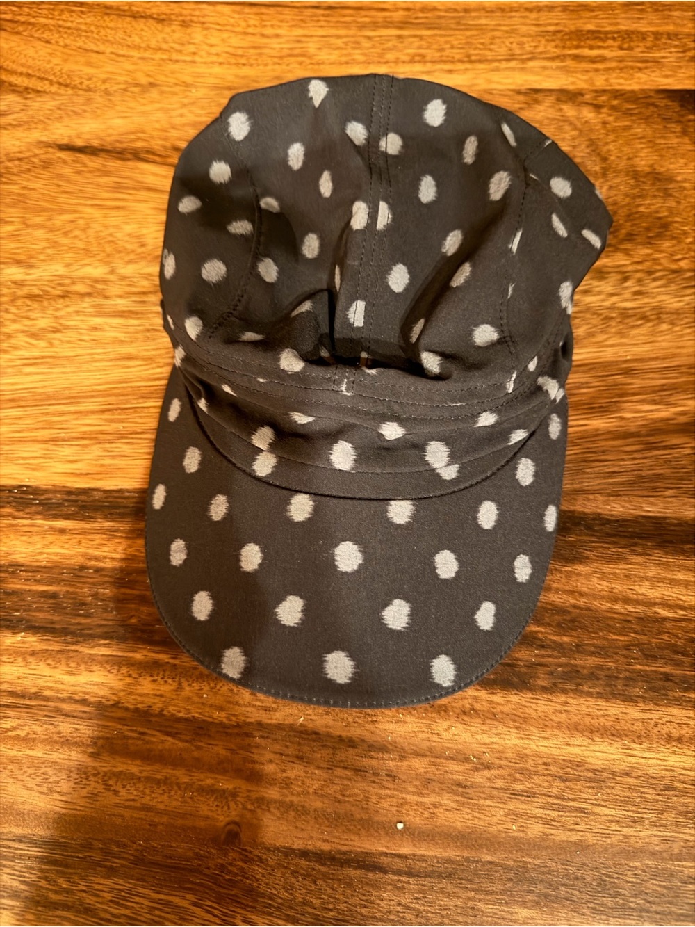 Women’s Lululemon Black and gray Polka Dot Cap - Lightweight Sun Hat EUC